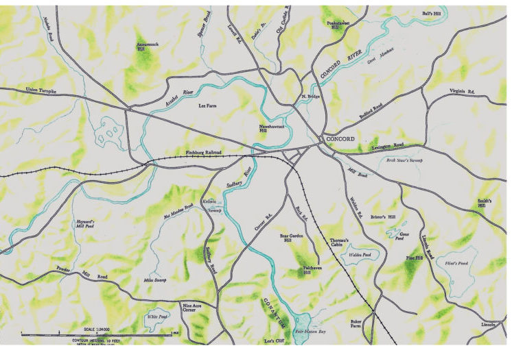 Walden Concord topographie